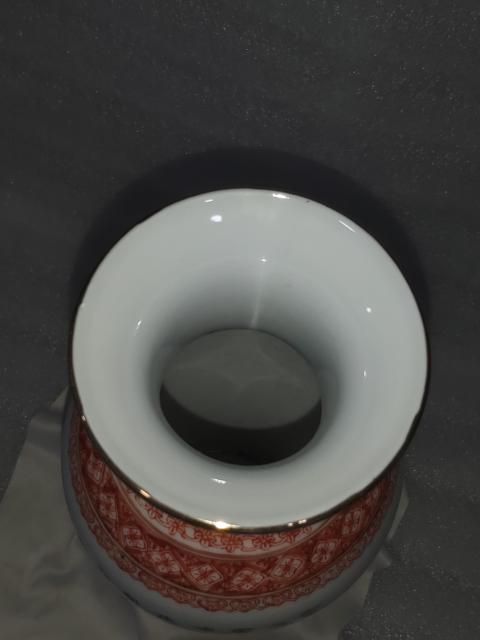 古玩陶瓷礬紅彩描金人物故事紋觀音瓶拍賣,當前價格1680元