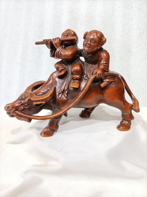 古玩雜項(xiàng)黃楊木雕拍賣，當(dāng)前價(jià)格800元