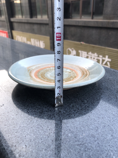 古玩陶瓷（明晚期）精品青白釉員字刻花盤拍賣，當前價格1288元