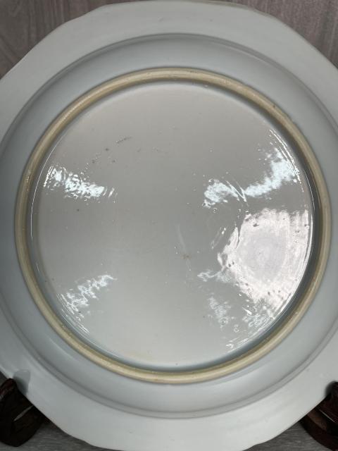 古玩陶瓷清康雍 極品青花雙鹿圖八方盤拍賣，當(dāng)前價格1960元