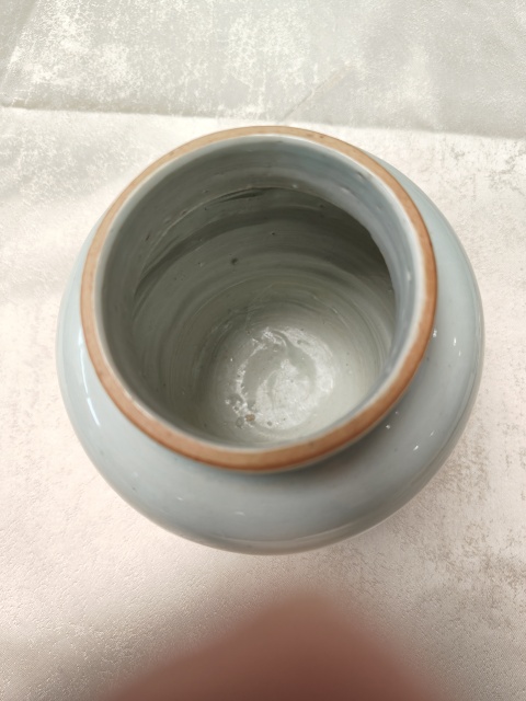 古玩陶瓷明末清初白釉罐拍賣,當前價格1980元