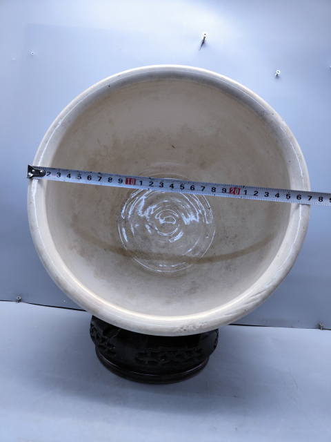 古玩陶瓷青花雙馬紋馬蹄尊拍賣，當前價格8600元