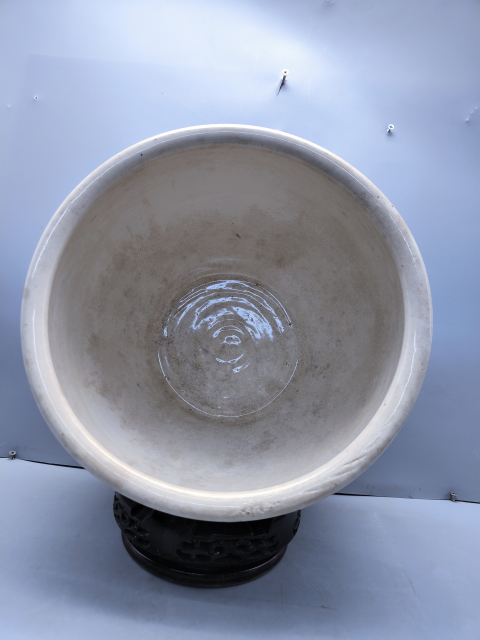 古玩陶瓷青花雙馬紋馬蹄尊拍賣，當前價格8600元