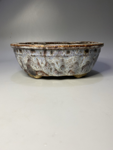 古玩陶瓷鈞釉花盆拍賣,當前價格700元