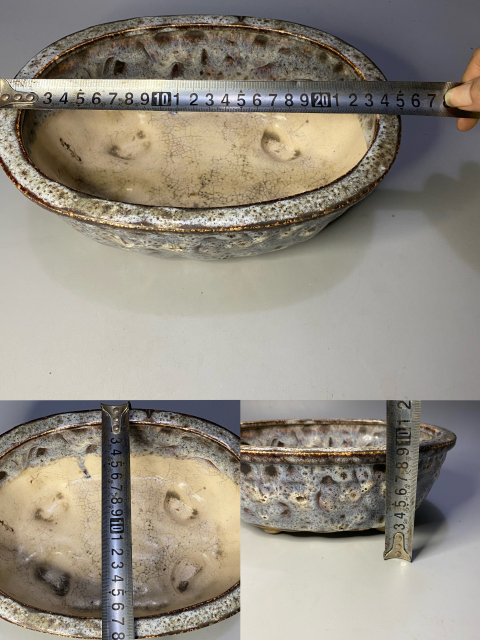 古玩陶瓷鈞釉花盆拍賣,當前價格700元