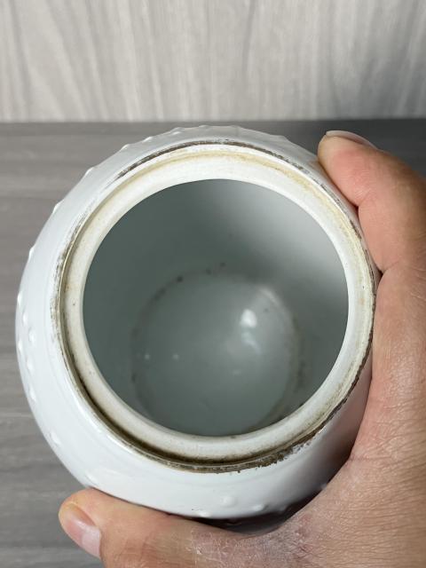 古玩陶瓷解放初 精品粉彩花卉紋鼓釘罐拍賣，當(dāng)前價(jià)格280元