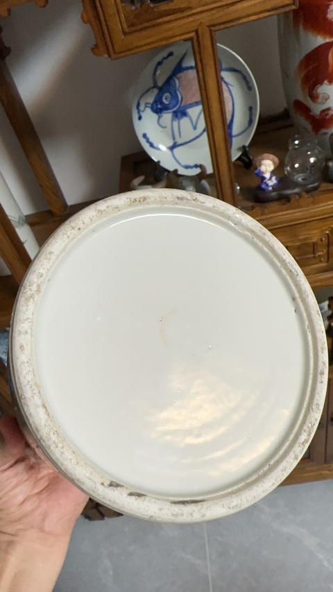 古玩陶瓷楊紫卿款右軍愛鵝彩繪帽筒拍賣，當(dāng)前價(jià)格6850元