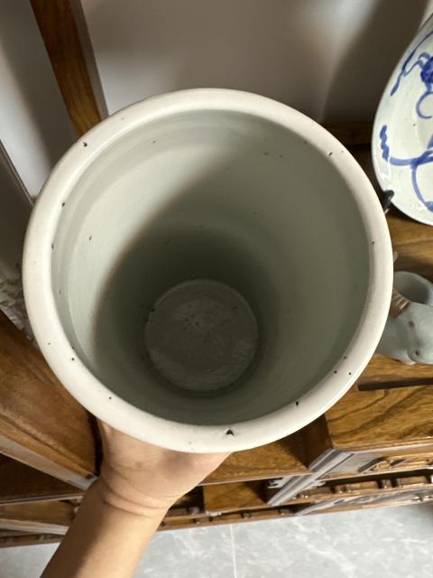 古玩陶瓷楊紫卿款右軍愛鵝彩繪帽筒拍賣，當(dāng)前價(jià)格6850元