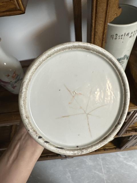 古玩陶瓷楊紫卿款右軍愛鵝彩繪帽筒拍賣，當(dāng)前價(jià)格6850元