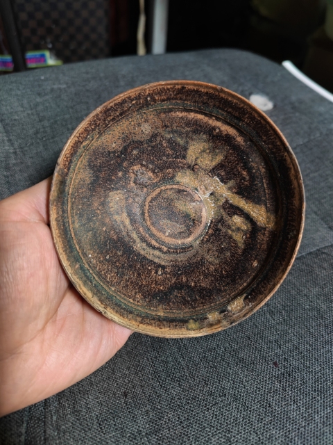 古玩陶瓷南宋 吉州窯窯變釉茶盞拍賣,當前價格399元