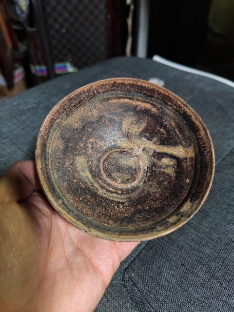 古玩陶瓷南宋 吉州窯窯變釉茶盞拍賣,當前價格399元