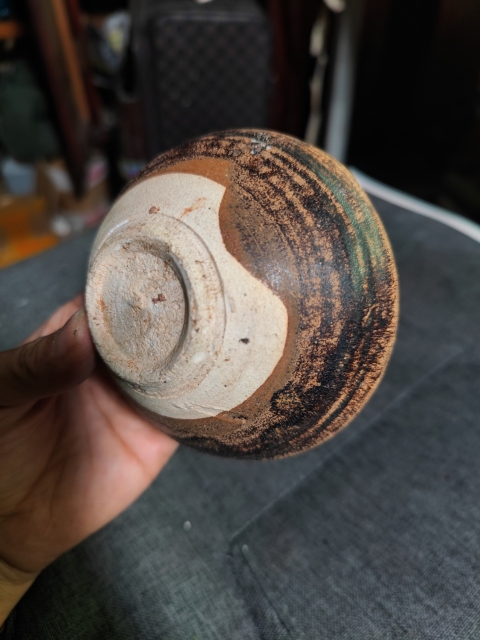 古玩陶瓷南宋 吉州窯窯變釉茶盞拍賣,當前價格399元