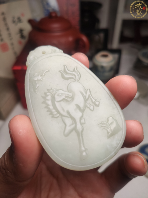 古玩玉器和田玉 奔馬玉牌拍賣,當前價格280元
