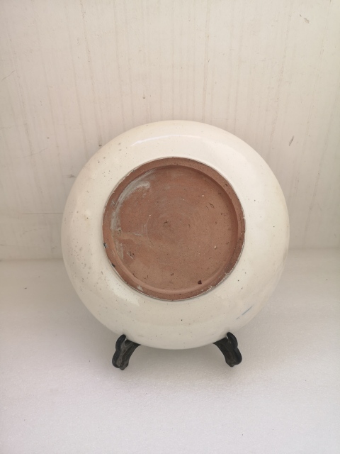 古玩陶瓷花卉紋青花盤拍賣，當前價格450元