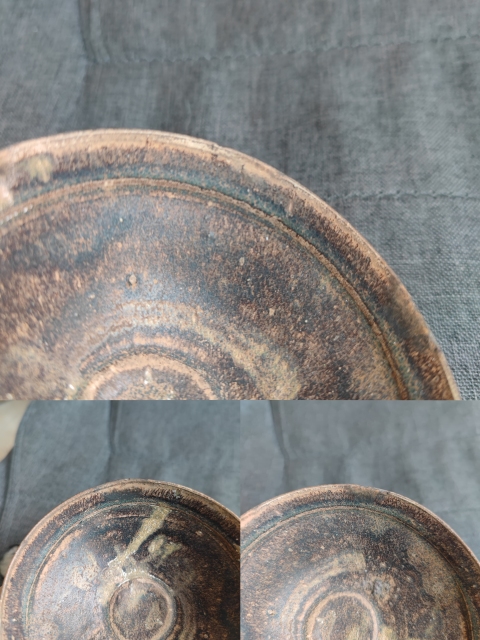 古玩陶瓷南宋 吉州窯窯變釉茶盞拍賣,當前價格399元