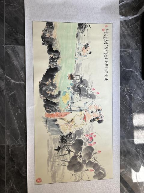 古玩字畫何奕興《人物》拍賣,當前價格850元