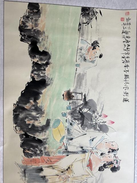 古玩字畫何奕興《人物》拍賣,當前價格850元