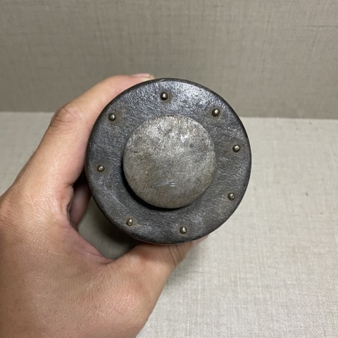 古玩雜項黃花梨包錫茶葉罐拍賣，當前價格2580元
