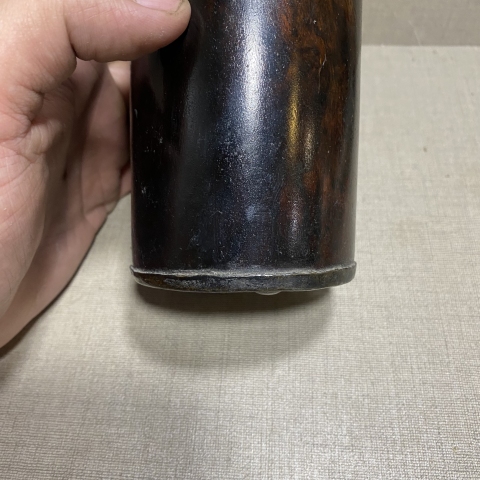 古玩雜項黃花梨包錫茶葉罐拍賣，當前價格2580元