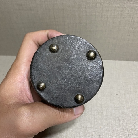 古玩雜項黃花梨包錫茶葉罐拍賣，當前價格2580元