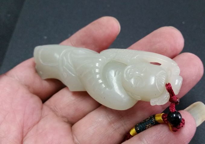 古玩玉器和田玉雕“提籃童子”拍賣，當前價格360元
