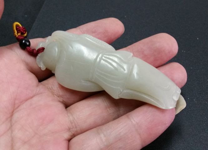 古玩玉器和田玉雕“提籃童子”拍賣，當前價格360元