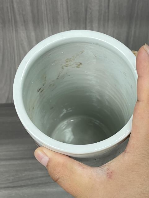 古玩陶瓷粉彩雷鋒同志像帽筒拍賣，當前價格380元