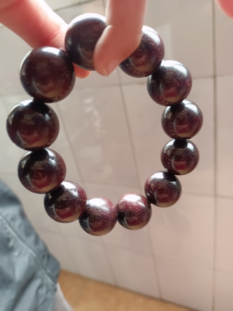 古玩雜項【實物保真】精品小葉紫檀手串拍賣,當前價格398元