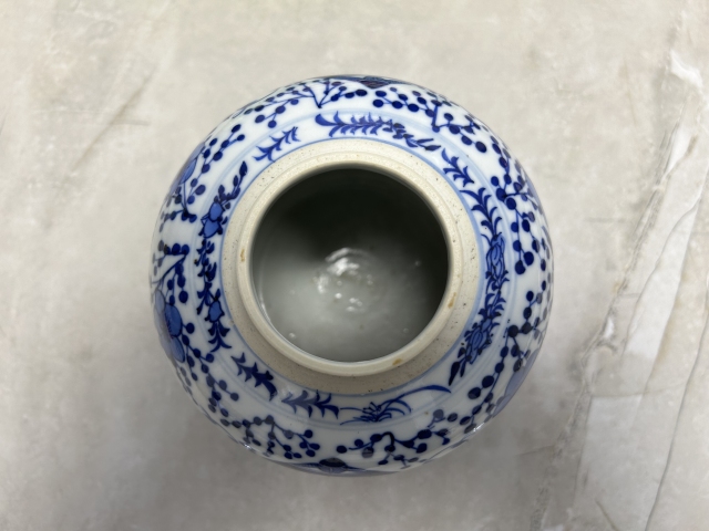古玩陶瓷喜報平安青花罐拍賣，當前價格2000元