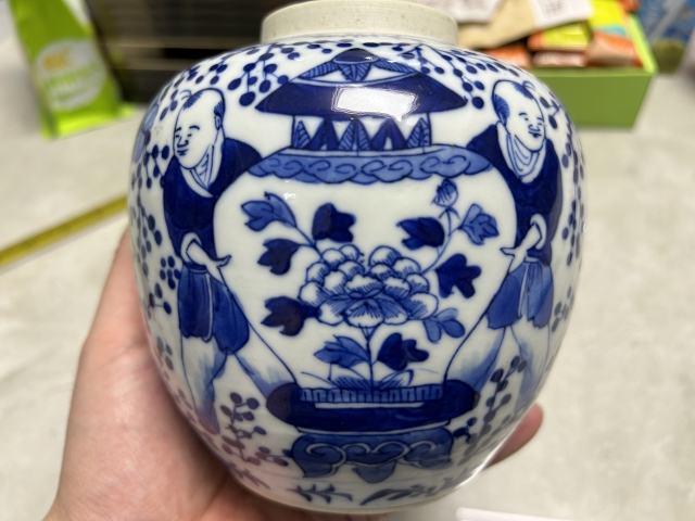 古玩陶瓷喜報平安青花罐拍賣，當前價格2000元