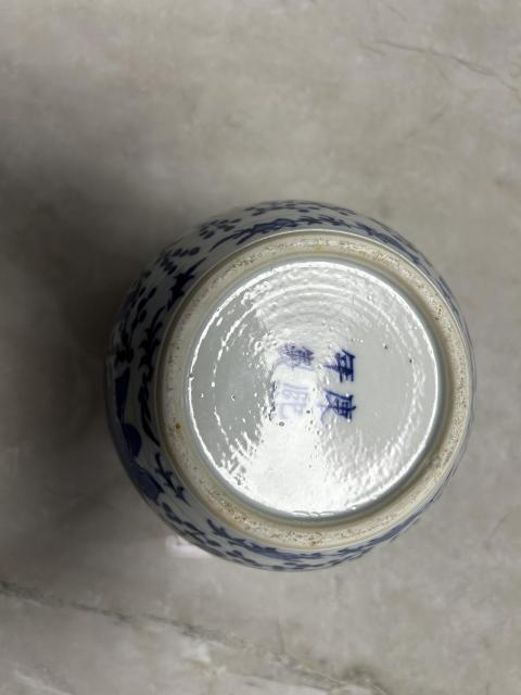 古玩陶瓷喜報平安青花罐拍賣，當前價格2000元