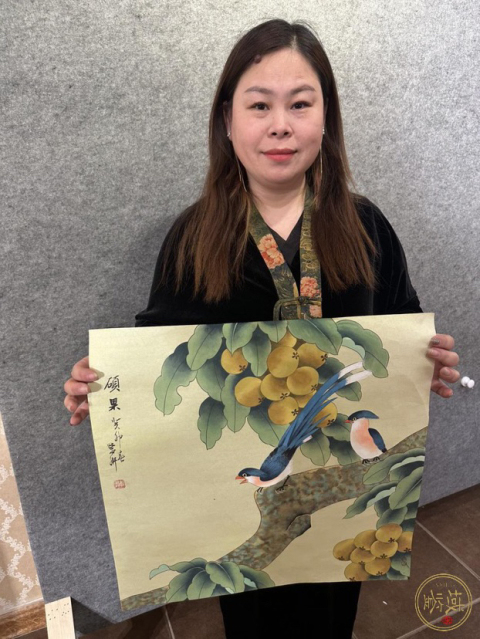 古玩字畫李紫妍《工筆花鳥》拍賣,當前價格458元