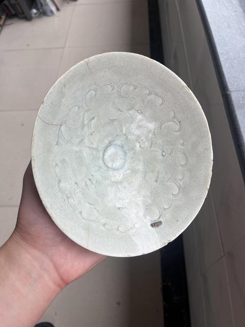 古玩陶瓷宋.影青釉云氣紋斗笠碗拍賣,當前價格2980元