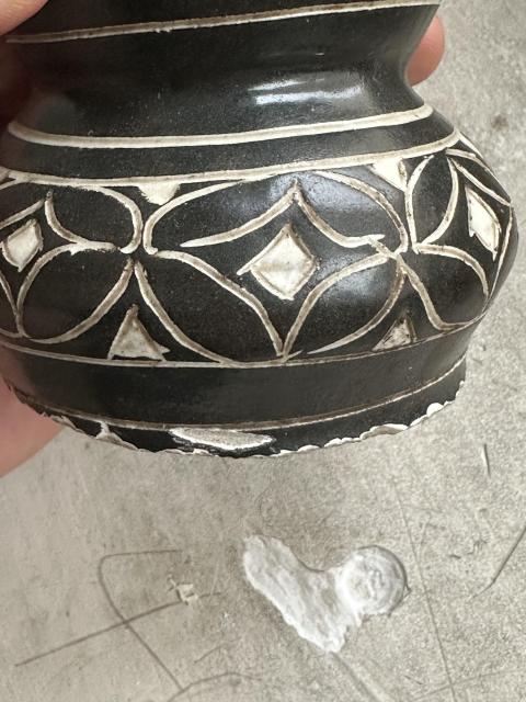 古玩陶瓷磁州窯剃刻劃黑釉葫蘆瓶拍賣,當前價格18888元