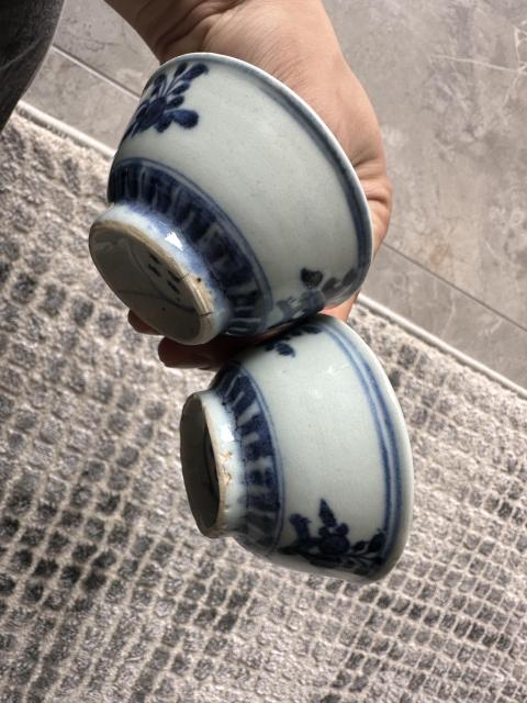 古玩陶瓷青花三多紋茶杯拍賣(mài)，當(dāng)前價(jià)格2000元