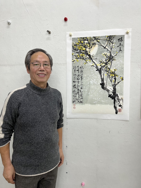 古玩字畫盧曉星老師梅花精品《情意真》拍賣,當前價格980元