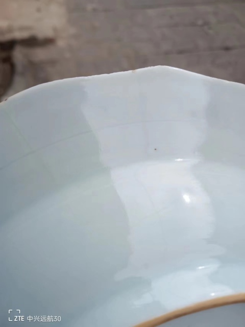 古玩陶瓷清早期花卉紋青花盤拍賣，當前價格900元