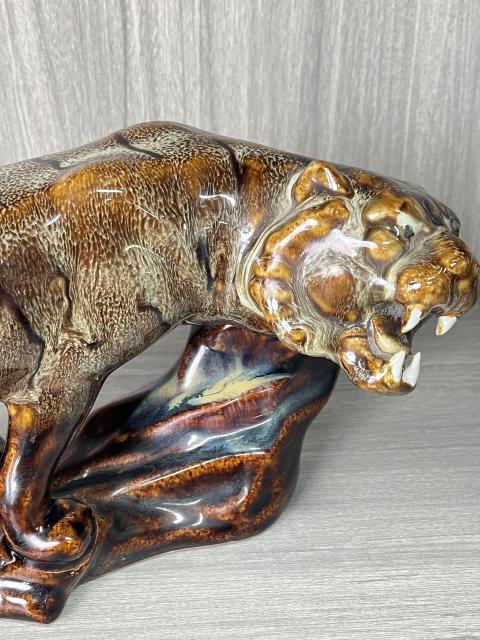 古玩陶瓷窯變釉 猛虎拍賣,當前價格320元