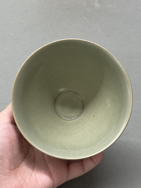 古玩陶瓷宋·青釉斗笠盞拍賣，當前價格20000元