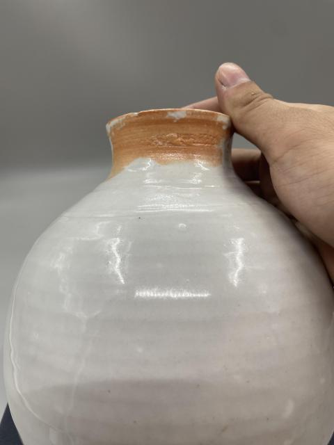 古玩陶瓷明代白釉罐拍賣,當前價格600元