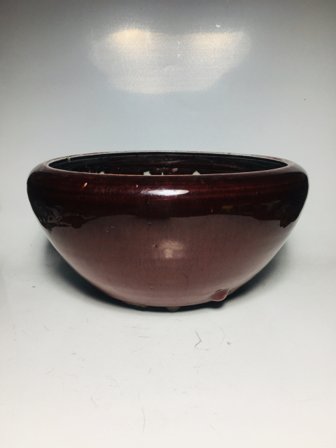古玩陶瓷(收藏佳品)鈞紅釉三乳足缽式香爐拍賣(mài),當(dāng)前價(jià)格0元