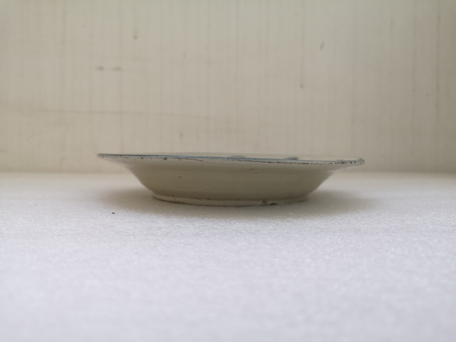 古玩陶瓷清早期五福同壽青花盤拍賣,當前價格750元