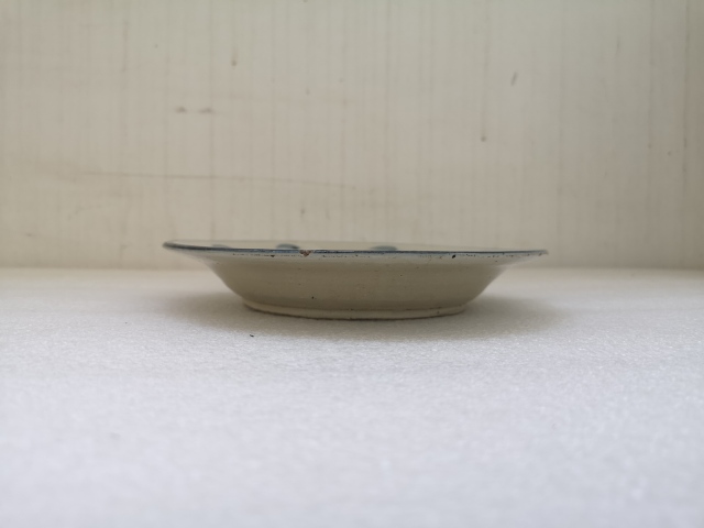 古玩陶瓷清早期五福同壽青花盤拍賣,當前價格750元