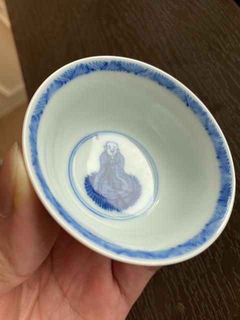 古玩陶瓷人物紋青花杯盤拍賣，當前價格4300元