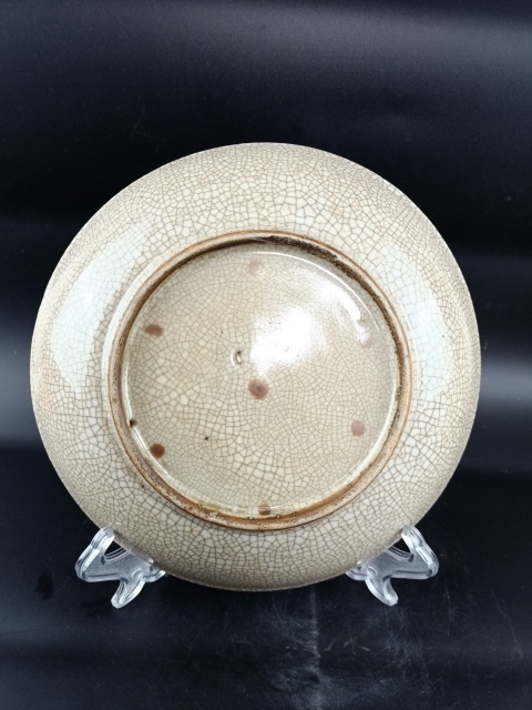 古玩陶瓷【乾隆】哥釉七星盤【收藏佳品】拍賣，當前價格0元