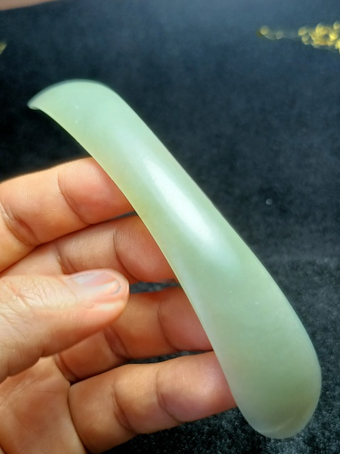 古玩玉器【已保真】清.和田玉團壽紋發簪拍賣,當前價格4980元
