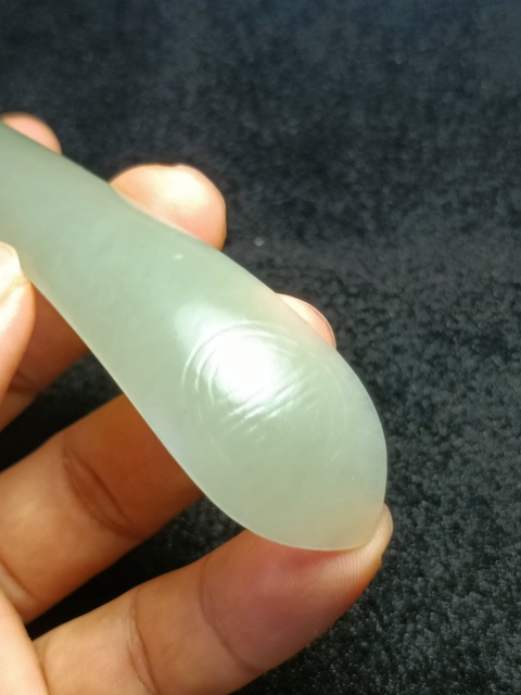 古玩玉器【已保真】清.和田玉團壽紋發簪拍賣,當前價格4980元