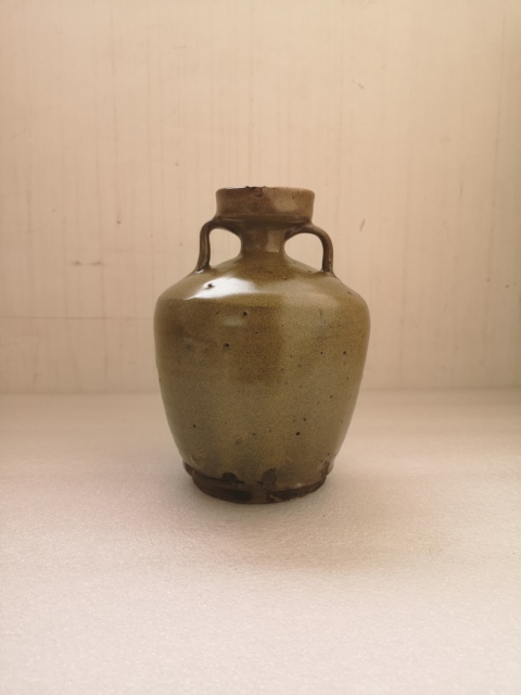 古玩陶瓷磁州窯茶葉末釉雙系流口壺拍賣,當前價格680元
