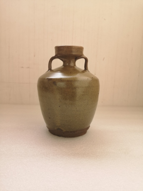 古玩陶瓷磁州窯茶葉末釉雙系流口壺拍賣,當前價格680元