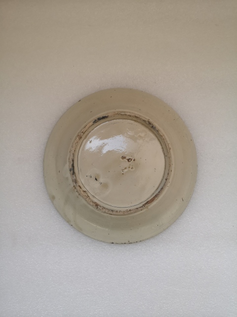 古玩陶瓷清早期五福同壽青花盤拍賣,當前價格750元